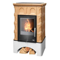 Kachlová kamna ABX Britania s výměníkem, naturbraun